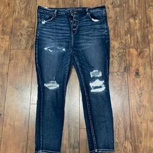 American eagle skinny jeans hi rise jeggings size 20